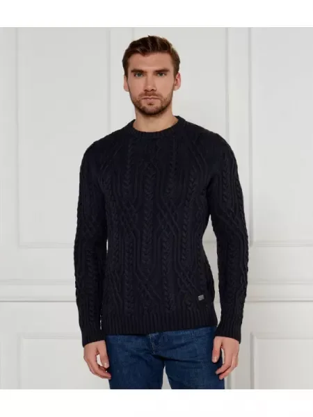 Joop! Jeans Kötött pulóver 15 | Modern fit kék