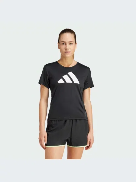 Переработанный спортивная футболка Adidas черная