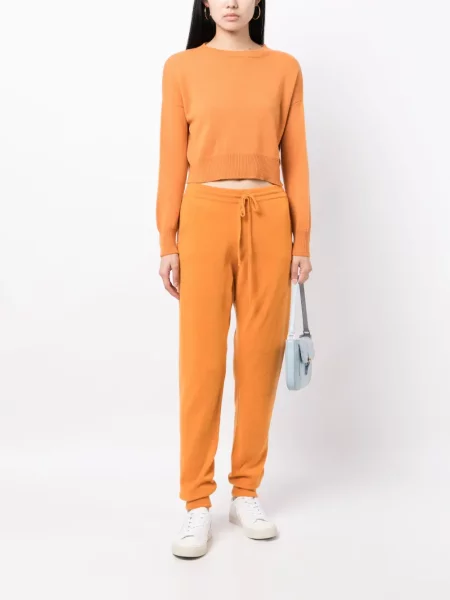 Kašmyro meškiukas megztinis Teddy Cashmere apkarpytas oranžinė