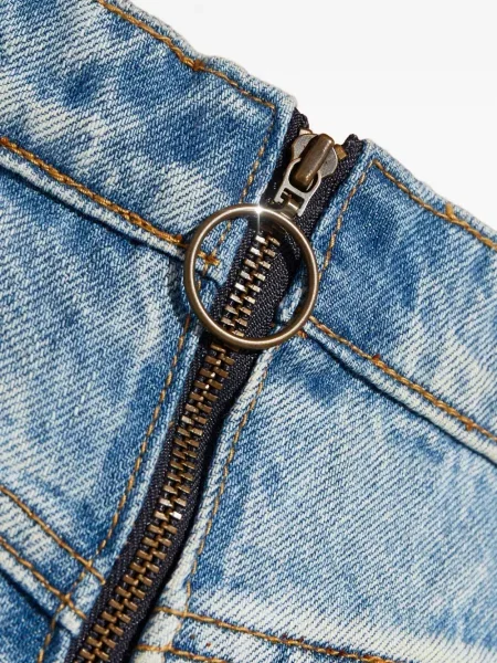 Pantaloni scurți din denim One Teaspoon albastru
