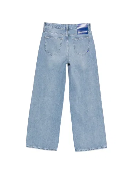 Široke traperice Karl Lagerfeld Jeans plava