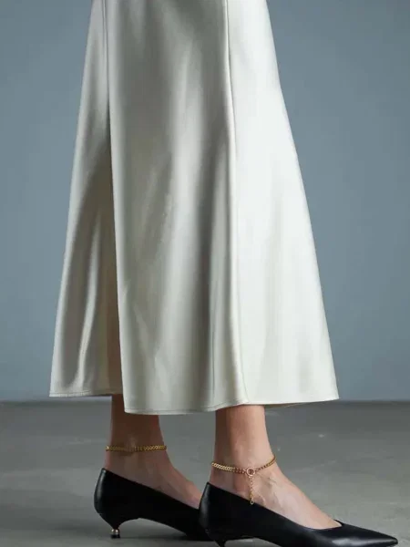 Кожаные туфли Vanda Novak на низком каблуке черные