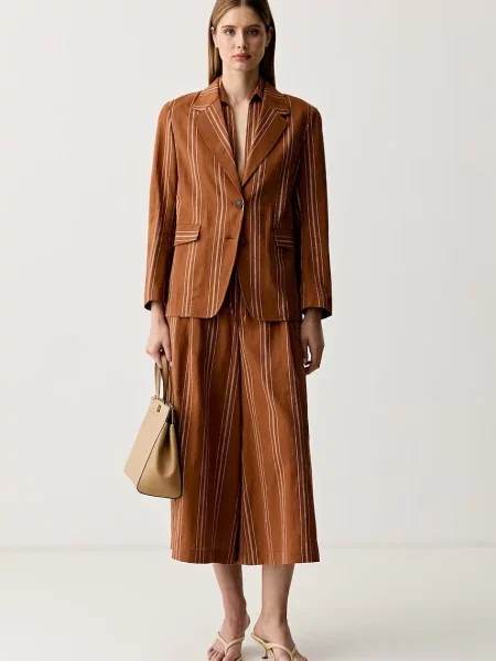 United Colors of Benetton штани culottes з льоном