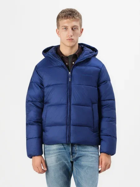 JACK & JONES Zimná bunda JORNORREBRO tmavomodrá modrá