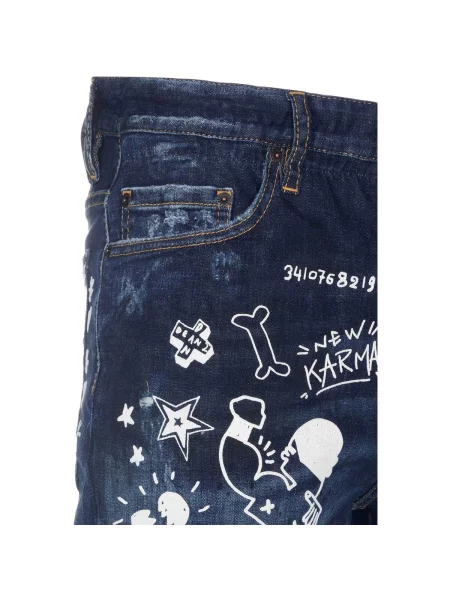 Blugi Dsquared albastru