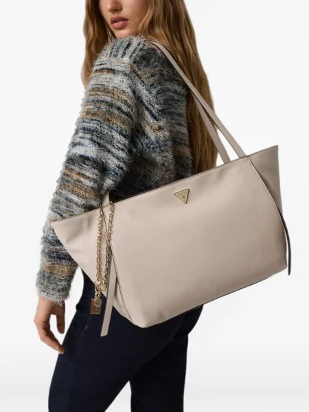 Geantă shopper Guess cu autograf