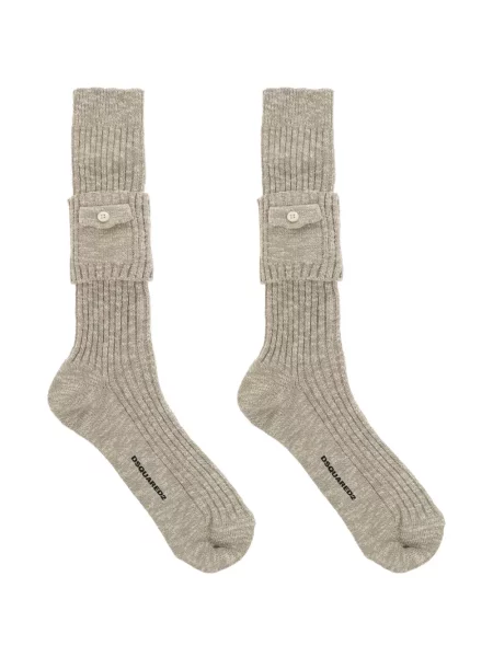Șosete Dsquared2 tricotate gri