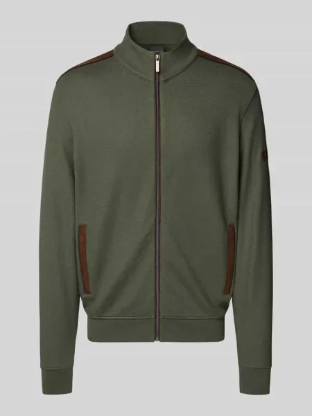 Bluza rozpinana ze stójką model ‘Selanik’ Bugatti khaki