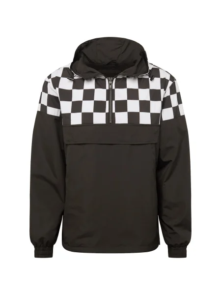 Urban Classics Geacă de primăvară-toamnă alb negru