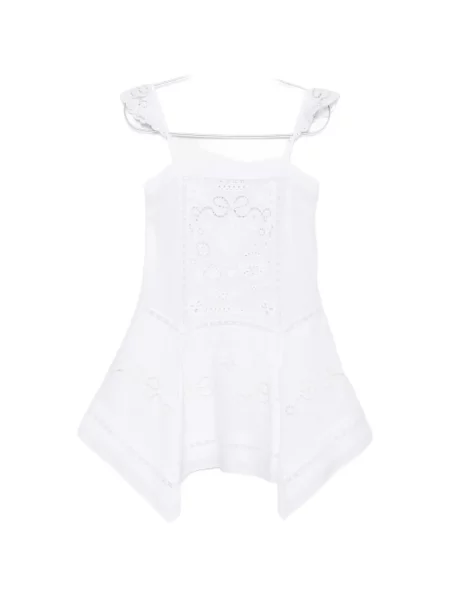 Sukienka mini Self-portrait koronkowa biała