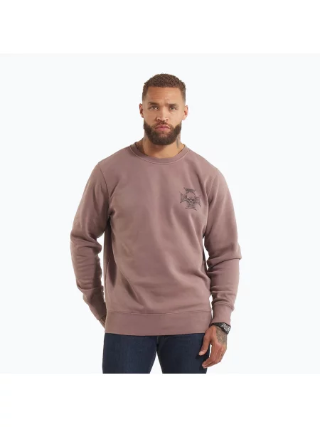 Bluza Pitbull Bite Me Crewneck Sweatshirt washed burgundy różowa