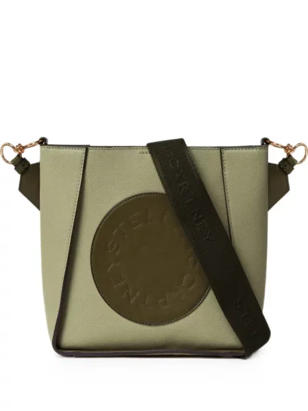 Geantă Stella Mccartney cu autograf verde