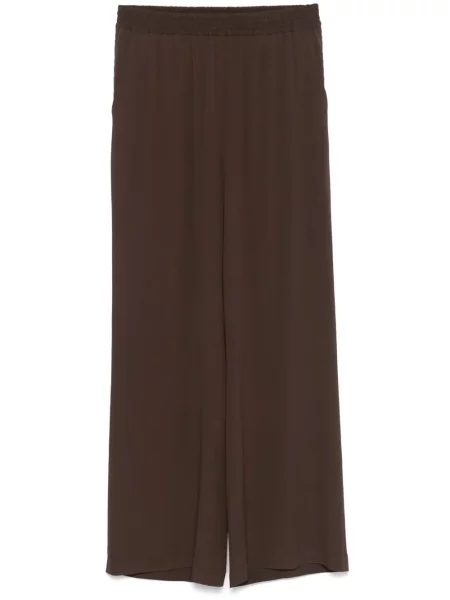 Pantaloni Seventy cu picior lat maro