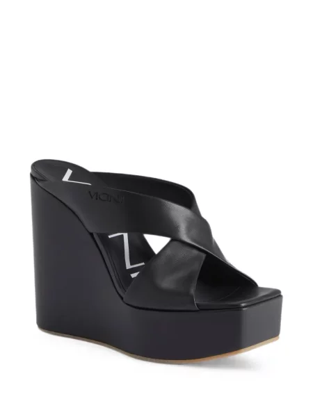 Sandale Giuseppe Zanotti din piele cu pană negru