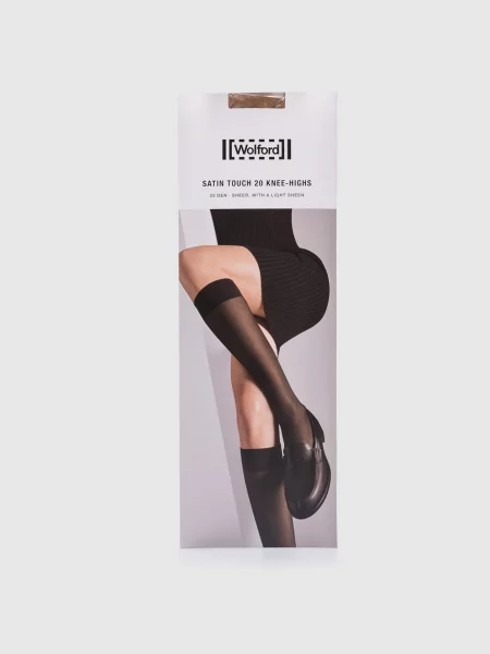Гольфи Satin 20 den Light sheen Wolford коричневі