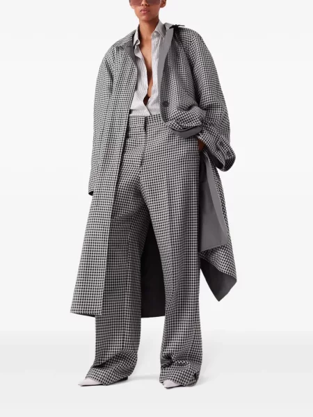 Palton Stella Mccartney în carouri negru