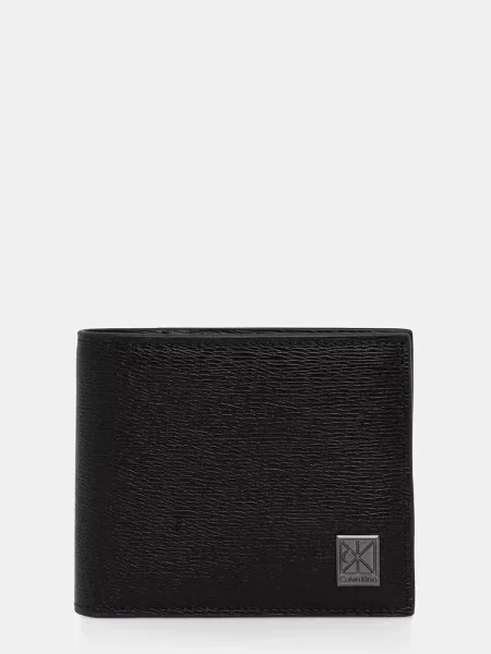 Calvin Klein Peněženka kožená černá