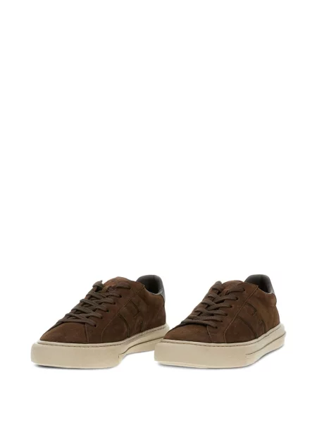 Sneakersy Hogan zamszowe brązowe