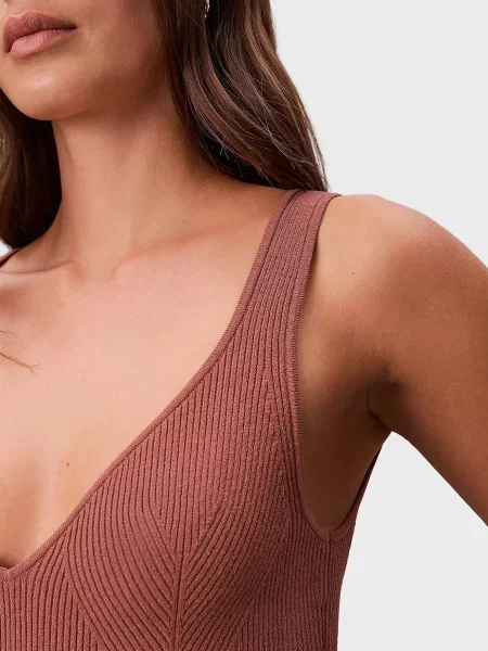 Платье Calvin Klein коричневое