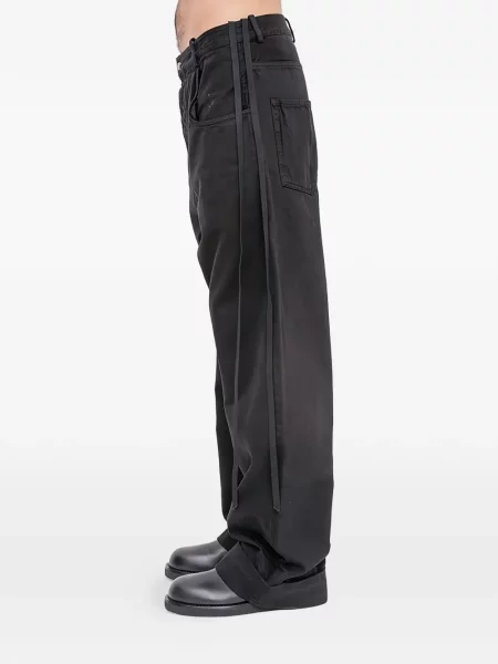 Blugi Ann Demeulemeester cu 5 buzunare negru