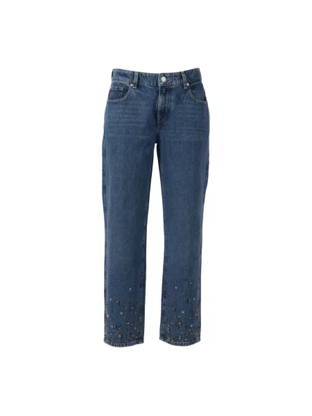 Jeansy straight leg 7 For All Mankind niebieskie
