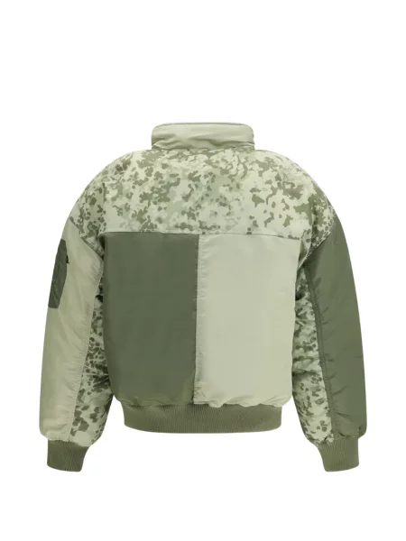 Камуфлажно яке тип бомбър Alpha Industries с принт зелено