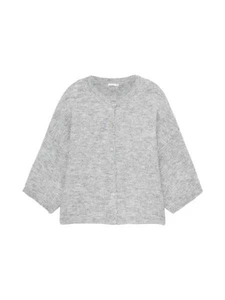 Pull&Bear Geacă tricotată gri