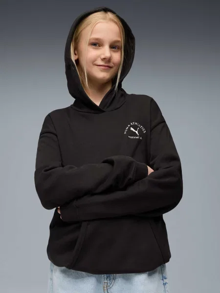 Дитяче Худі PUMA Class Relaxed Hoodie комбінований верх чорний