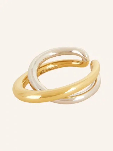Charlotte Chesnais Pierścionek Bague Initial gold złoty