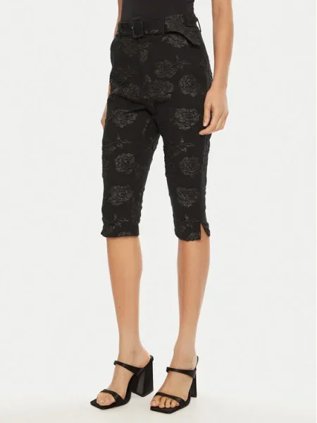 ROTATE Capri nadrágok Skinny Fit fekete
