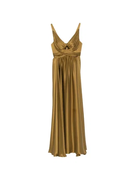 Rochie maxi Zimmermann cu volane verde