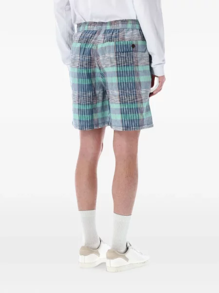 Pantaloni scurți Patagonia în carouri albastru