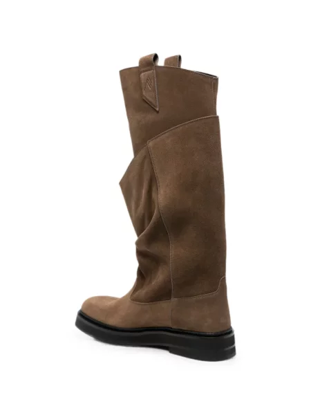 Botine The Attico din piele maro