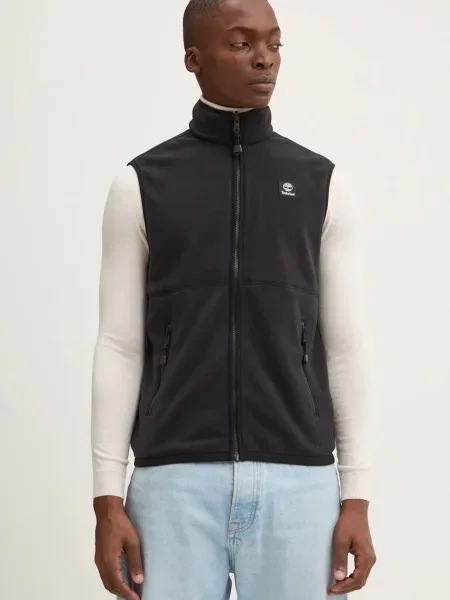 Férfi mellény Timberland Polar Vest Fleece black Polar Vest Fleece fekete