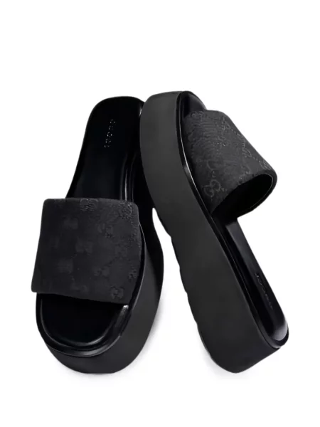 Sandale Gucci din canvas negru
