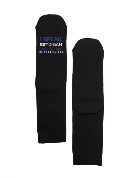 Sokisahtel Șosete SUPERPOWER cotton socks for women' negru