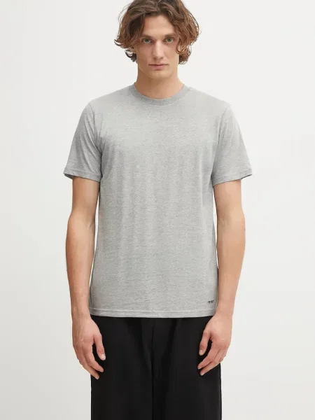 Carhartt WIP tricou din Standard Crew Neck T-Shirt melanj gri
