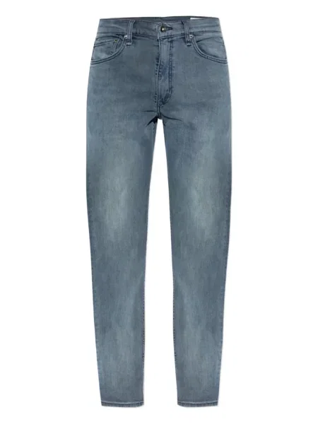 Blugi Rag & Bone cu 5 buzunare albastru