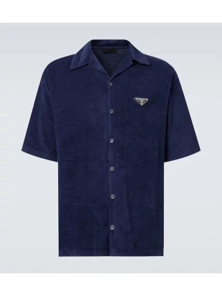 Frotir srajca Prada modra