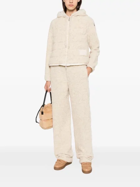 Matlasat geacă cu puf Moncler din fleece