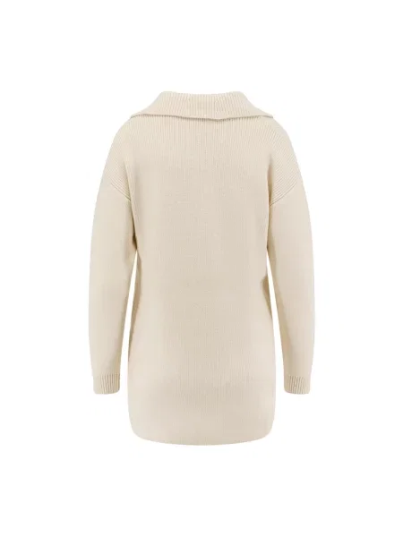 Sweter Elisabetta Franchi z paskiem biały
