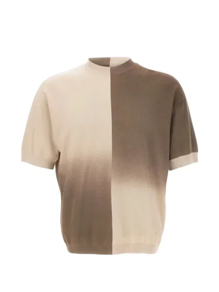 Pulover Emporio Armani cu gradient maro