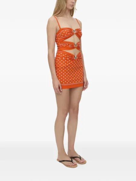 Rochie mini Christopher Esber portocaliu