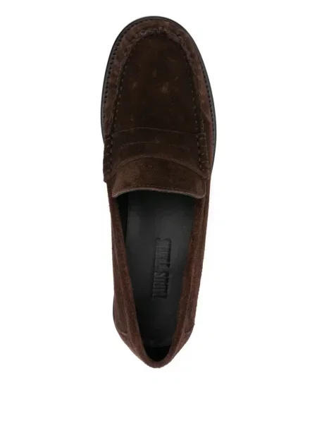 Pantofi loafer Paris Texas din piele de căprioară maro
