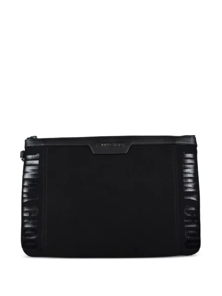Geantă Jimmy Choo cu autograf negru