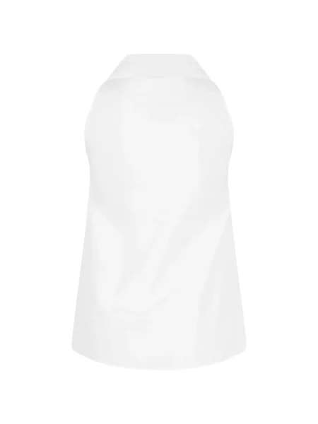 Geacă Moschino fără mâneci alb