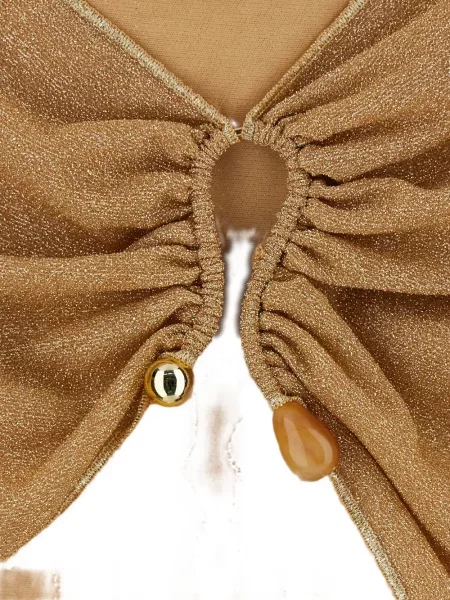 Mała spódnica mini Oséree asymetryczna z koralikami