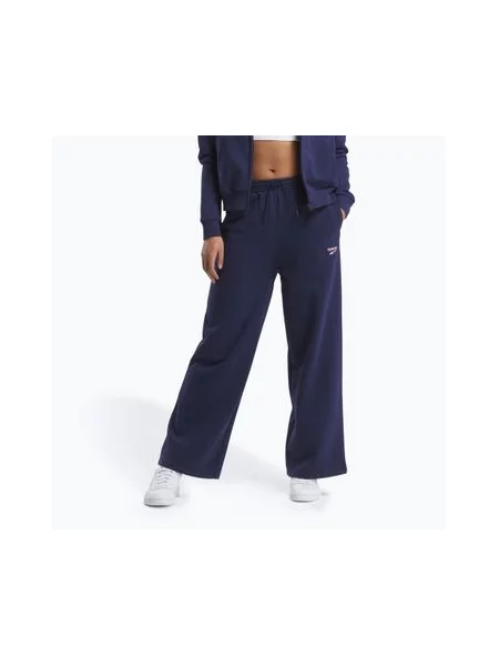 Штани Reebok Identity Small Logo Fleece WIde Leg vector navy