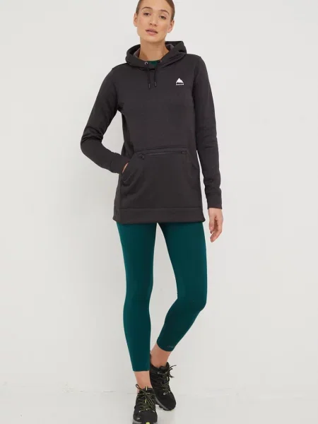 Športni pulover Burton Oak s kapuco siva