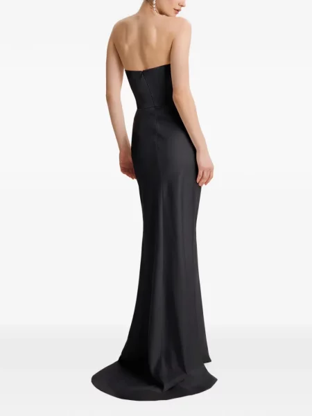 Rochie maxi Framboise fără bretele negru